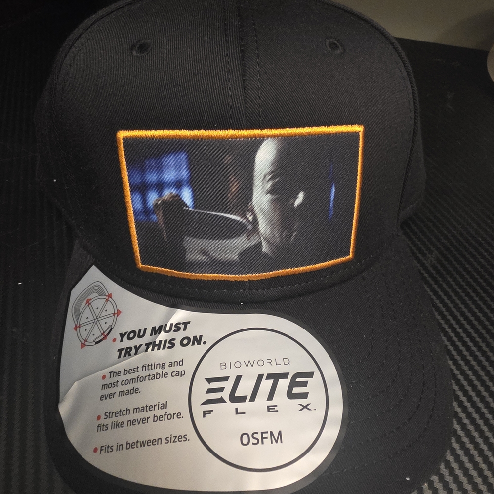 Bioworld Elite Flex Black Snapback Hat with Graphic Patch